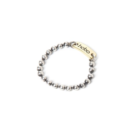 hobo ホーボー "BALL CHAIN RING 925 SILVER with BRASS" リング