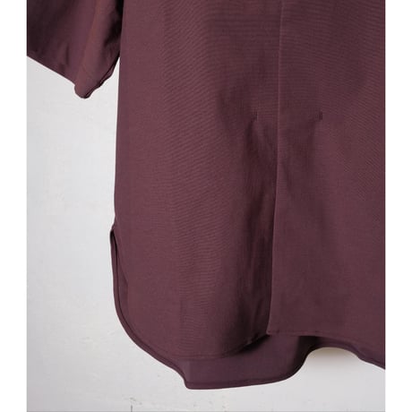 CURLY カーリー "KIMONO COLLAR SHIRT -solid-"