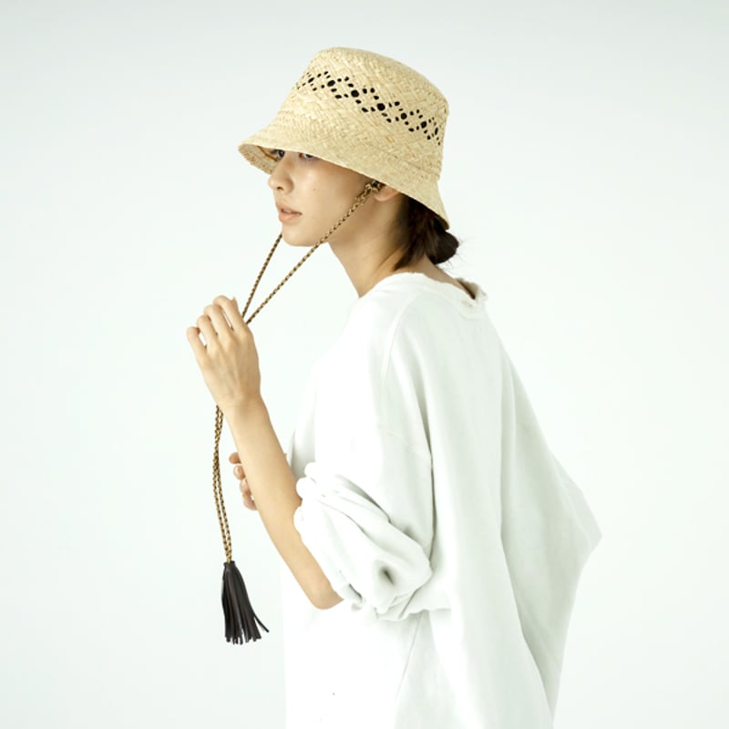 帽子 RAFFIA BUCKET HAT SUBLIME サブライム 