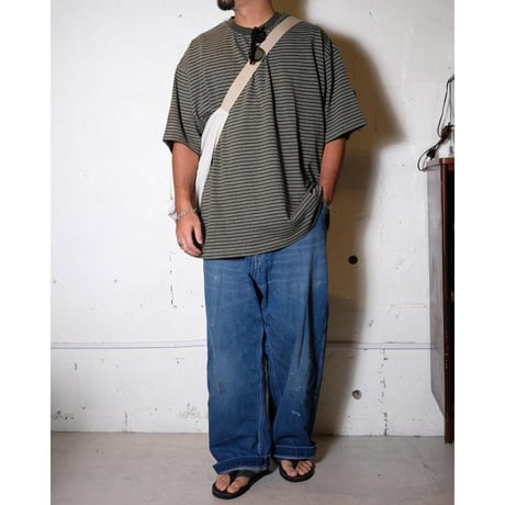 EVCON エビコン"Border Wide S/S T-shirt"
