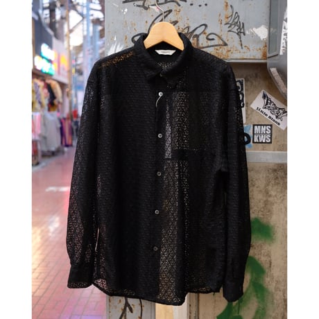 HARVESTY ハーベスティ"LACE BIG SHIRTS レース ビッグシャツ"