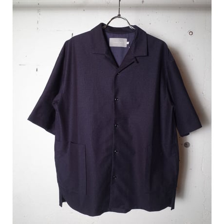 CURLY カーリー "LINEN BLENDED S/S SHIRT" リネンシャツ