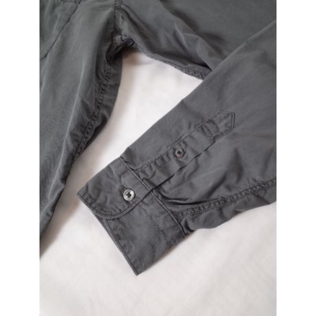hobo ホーボー "ARTISAN L/S SHIRT COTTON BROAD CHARCOAL DYED"