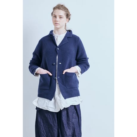 (g) グラム "SHEEP YARN GARTER KNITTING JACKET"シープヤーンガーター編みジャケット