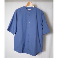 LAMOND ラモンド "Band Collar Chambray Half Sleeve Shirts"シャツ