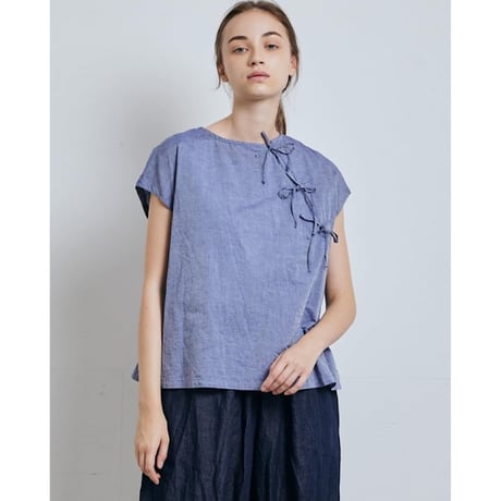 (g) グラム "FRONT RIBBON BLOUSE"フロントリボンブラウス