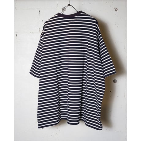 HARVESTY ハーベスティ"JUMBO S/S STRIPED TEE" ボーダー ジャンボ半袖Tシャツ