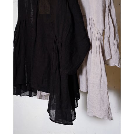 (g) グラム " LINEN SKIPPER GATHER TUNIC"