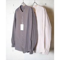LAMOND ラモンド "Soft Cotton Band Collar Shirts ＂バンドカラーシャツ