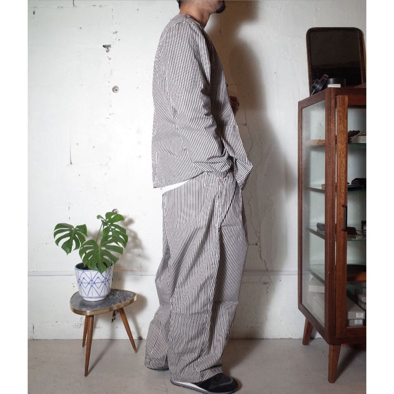 HARVESTY ハーベスティ ストライプ サーカスパンツ HARVESTY (ハーベスティ) サーカスパンツ ペンシルストライプ