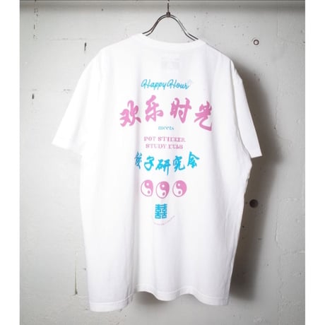 TACOMA FUJI RECORDS タコマフジレコード "Happy Hour meets Pot Sticker Study Club Tee designed by Jerry UKAI"