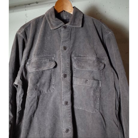 hobo ホーボー "SHIRT JACKET COTTON CORDUROY BENGALA MUD DYED"