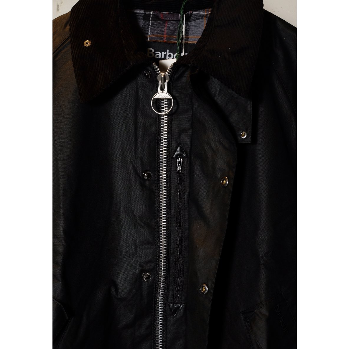 ジャケット・アウター Barbour OS TRANSPORT WAX JACKET 36 Barbour OS Transport Wax Jacket Navy
