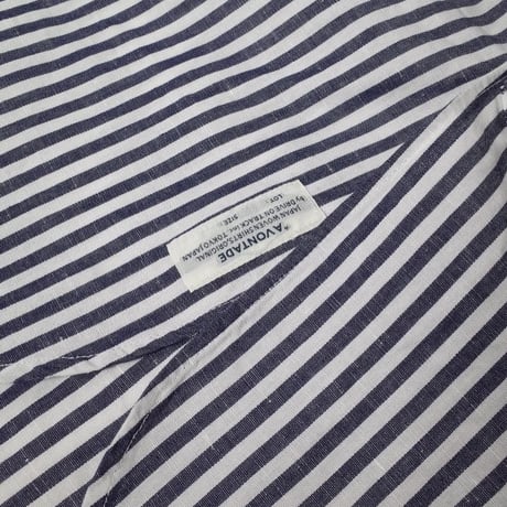 A VONTADE アボンタージ "Banded Collar Shirts -Cotton/Linen" バンドカラーシャツ