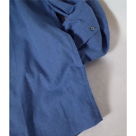 LAMOND ラモンド "BAND COLLAR CHAMBRAY SHIRTS JACKET"バンドカラーシャンブレーシャツ