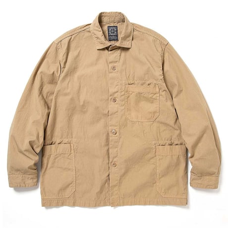 hobo ホーボー "ARTISAN SHIRT JACKET COTTON TWILL MATCHA DYED"
