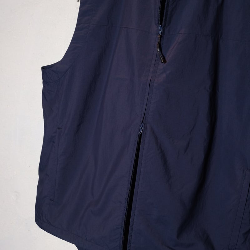 25SS EVCON NYLON ZIP UP VEST ネイビー　サイズ3 EVCON エビコン