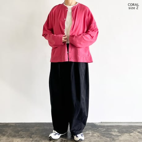 HARVESTY ハーベスティー "COTTON DYED LAWN ATELIER CARDIGAN "
