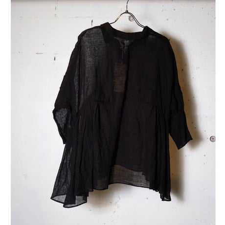 (g) グラム " LINEN SKIPPER GATHER TUNIC"