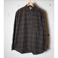 hobo ホーボー "L/S SHIRT COTTON FLANNEL CHECK OVERDYED"
