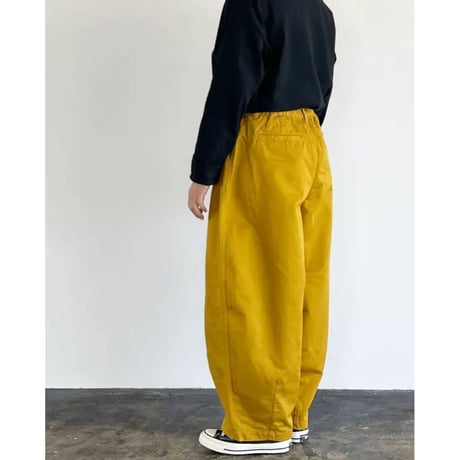 HARVESTY ハーベスティー"CIRCUS PANTS_ MUSTARD