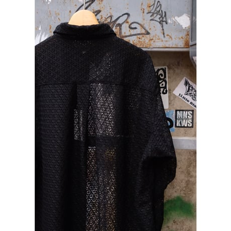 HARVESTY ハーベスティ"LACE BIG SHIRTS レース ビッグシャツ"