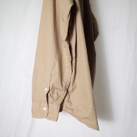 hobo ホーボー "ARTISAN L/S SHIRT COTTON BROAD MATCHA DYED"