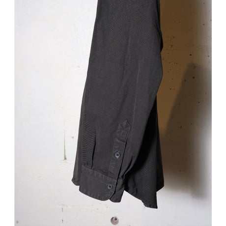hobo ホーボー "L/S SHIRT COTTON WEATHER CLOTH OVERDYED" シャツ