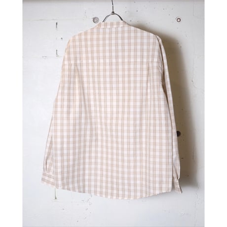 LAMOND ラモンド "Soft Cotton Band Collar Shirts ＂バンドカラーシャツ