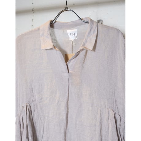 (g) グラム " LINEN SKIPPER GATHER TUNIC"