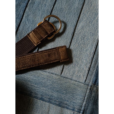hobo ホーボー "DOUBLE RING BELT PIG SUEDE