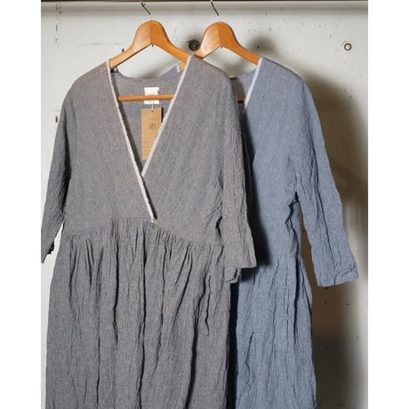 (g) グラム "FABRIC EAR CACHECOEUR ONE PIECE" ファブリックイヤーカシュクールワンピース