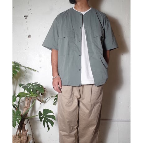 MANUAL ALPHABET マニュアルアルファベット "DRY FEEL PIN-DOT COACH SHT"シャツ