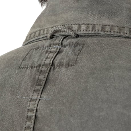 hobo ホーボー "ARTISAN SHIRT JACKET COTTON TWILL CHARCOAL DYED"