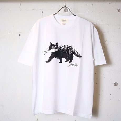 HARVESTY ハーベスティ"PRINTED T-SH (CAT)"