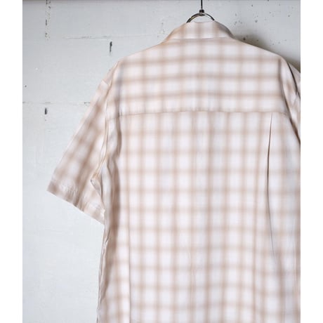 MANUAL ALPHABET マニュアルアルファベット "TWILL CHECK 4POCKET S/S SHT"