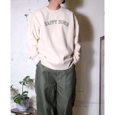 TACOMA FUJI RECORDS タコマフジレコード "HAPPY HOUR SWEATSHIRT designed by Jerry UKAI＂スウェット