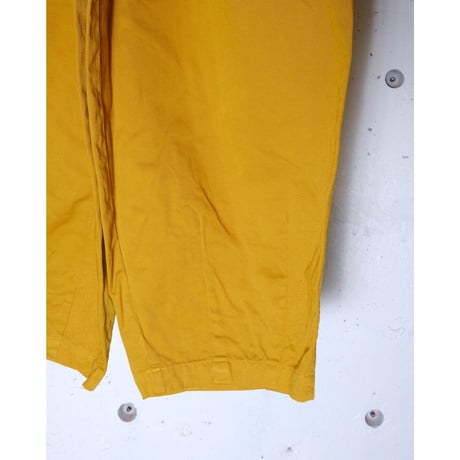 HARVESTY ハーベスティー"CIRCUS PANTS_ MUSTARD