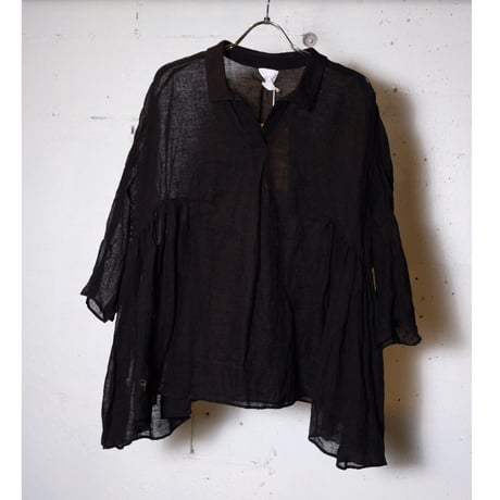 (g) グラム " LINEN SKIPPER GATHER TUNIC"