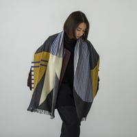 SUBLIME  サブライム"PATTERN MERINO STOLE"