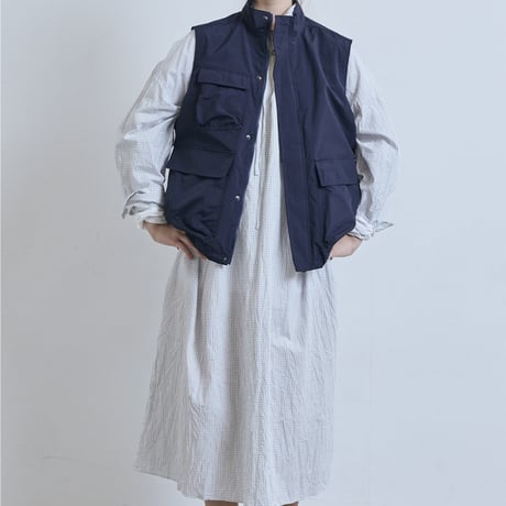 (g) グラム "VINTAGE CLOTH ZIPUP VEST"