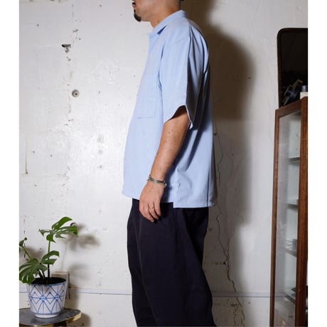 CURLY カーリー "SPLIT RAGLAN SHIRT -stripe-" スプリットラグランシャツ