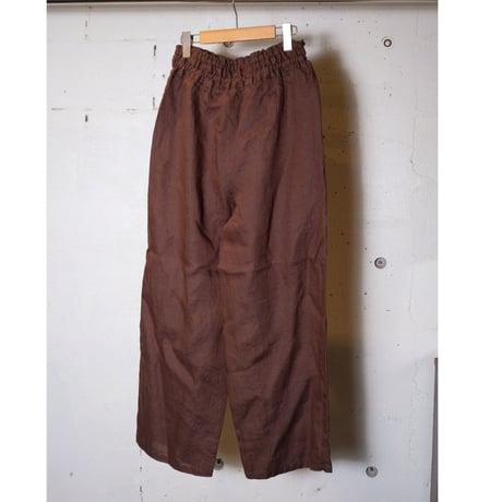 TRAVAIL MANUEL トラバイユマニュアル "ブリーズリネンサッシュリボンパンツ"