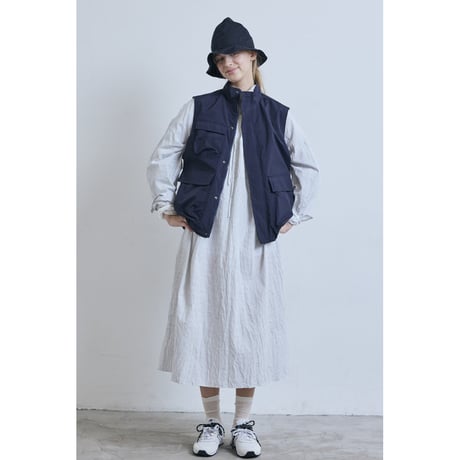 (g) グラム "VINTAGE CLOTH ZIPUP VEST"