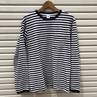 VELVASHEEN / NARROW STRIPE L/S C/N TEE W/PK