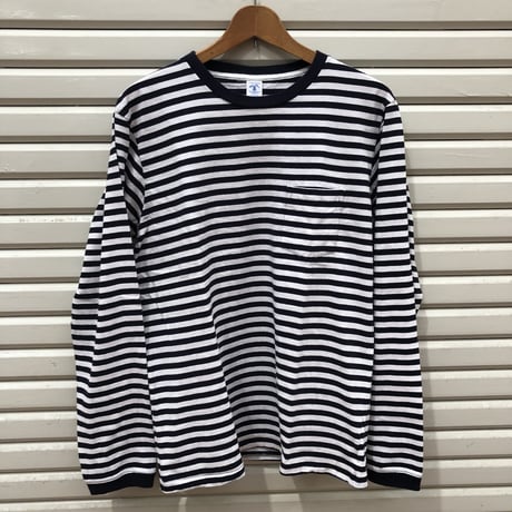VELVASHEEN / NARROW STRIPE L/S C/N TEE W/PK