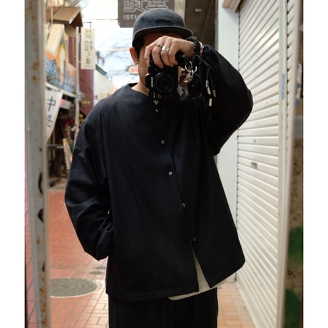 LAMOND ラモンド "Cashmere-touch shirt jacket"