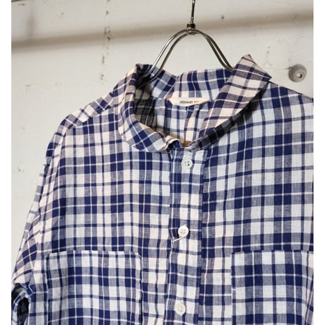 ORDINARY FITS オーディナリーフィッツ  "LINEN SHORT SLEEVE PULLOVER SHIRTS"