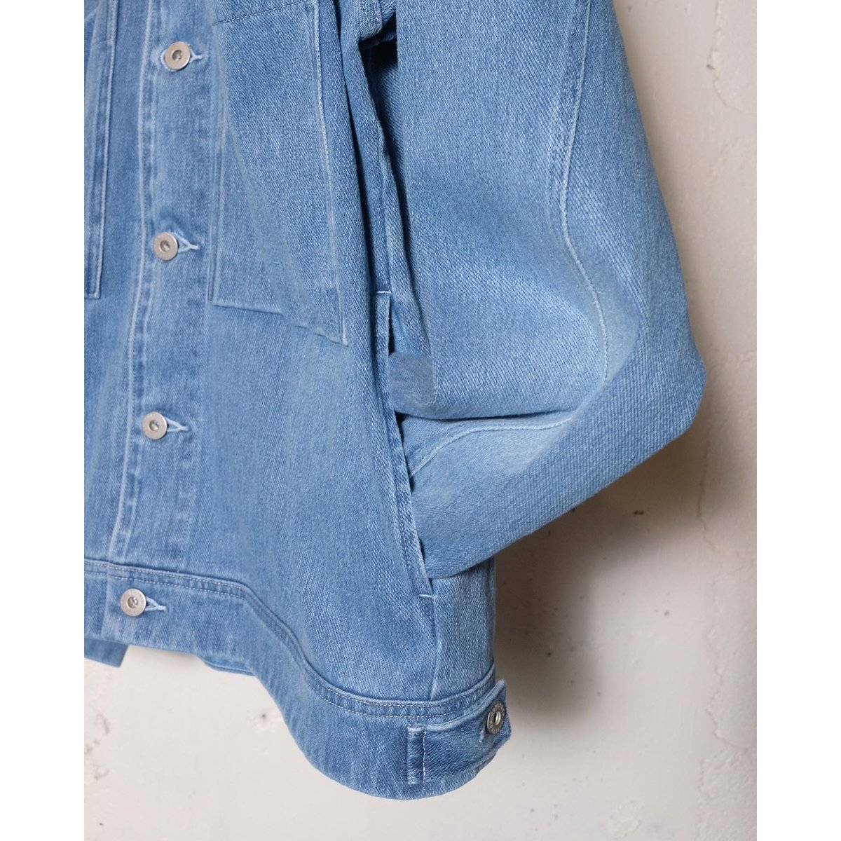 CURLY カーリー ”DENIM TRUCKER JACKET -used washed-