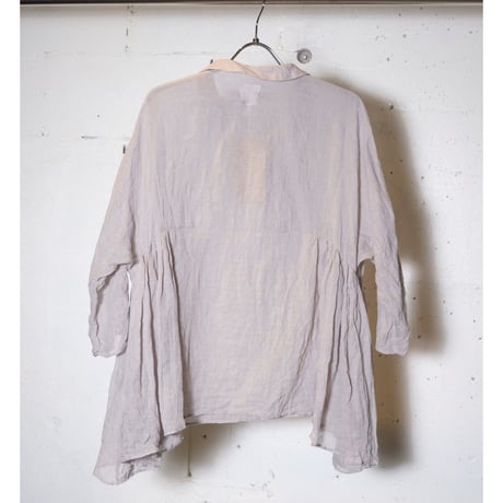 (g) グラム " LINEN SKIPPER GATHER TUNIC"